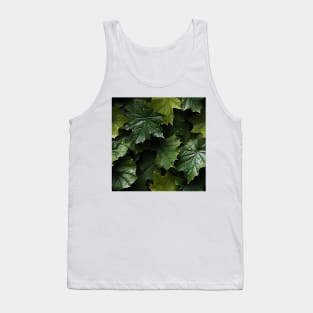 Green Leaves Pattern 21 Tank Top